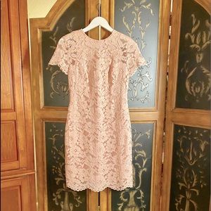 Ralph Lauren short blush pink lacey dress.